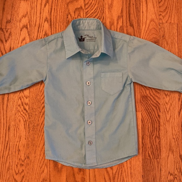 Littlest Prince Couture Button Down Shirt with Bow Tie, boys, 2T - Picture 4 of 10